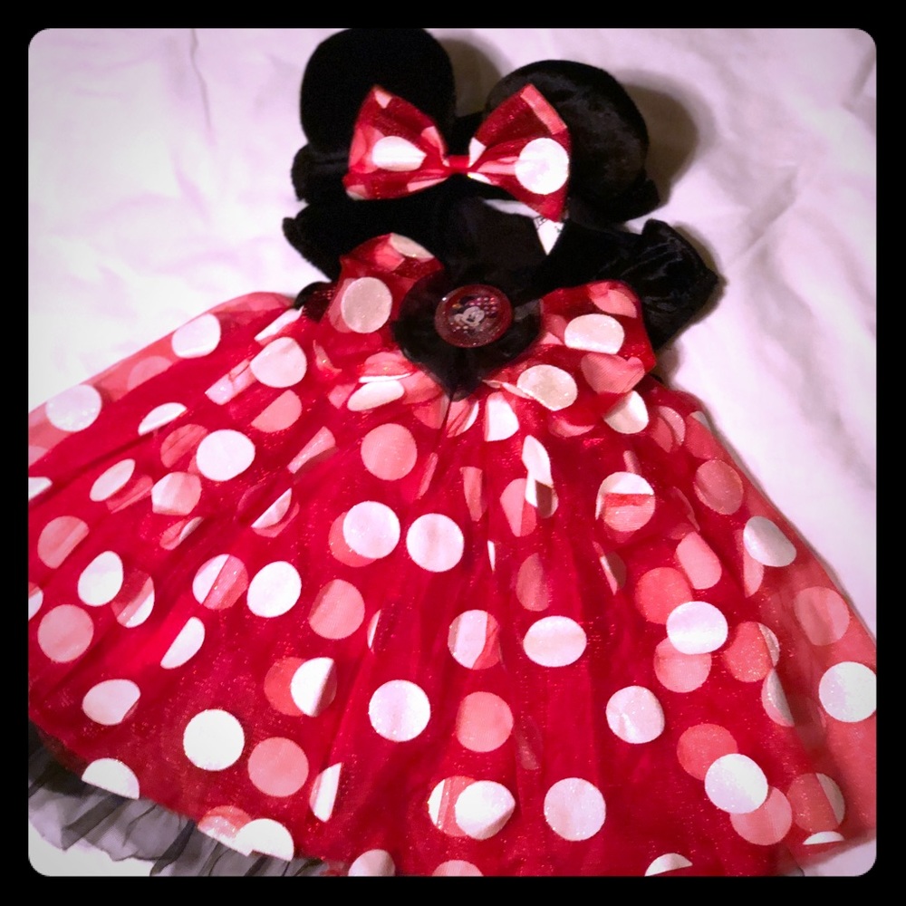 Baby Minnie Mouse Costume & Headband